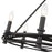 Golden Lighting Weaver 6 Light Chandelier, Matte Black