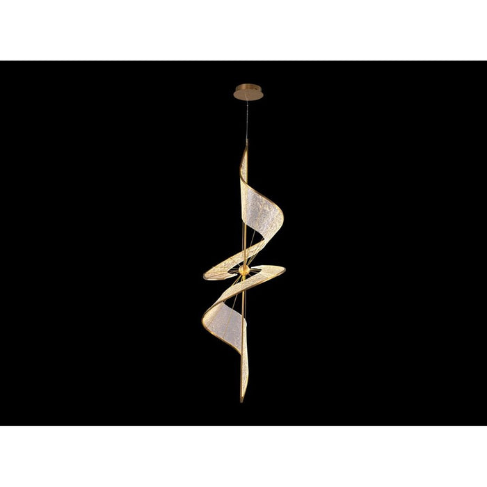 Golden Lighting Aurora LED Large Pendant, Brushed Champagne/No Shade - 1468-LBCH
