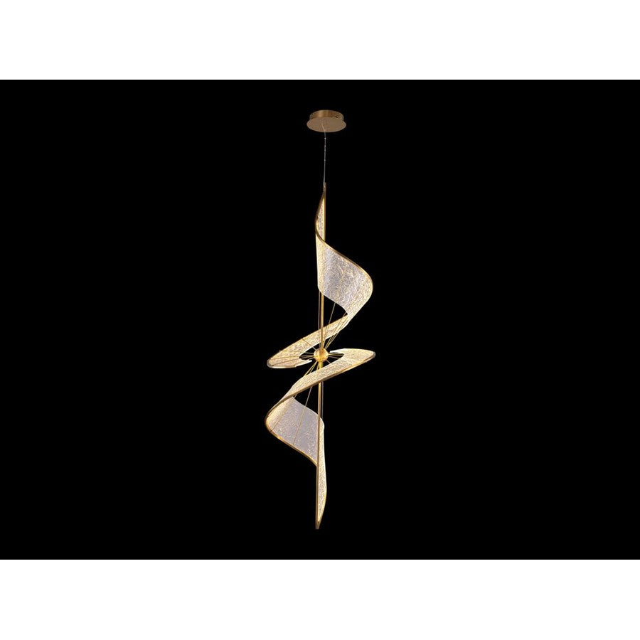 Golden Lighting Aurora LED Large Pendant, Brushed Champagne/No Shade - 1468-LBCH
