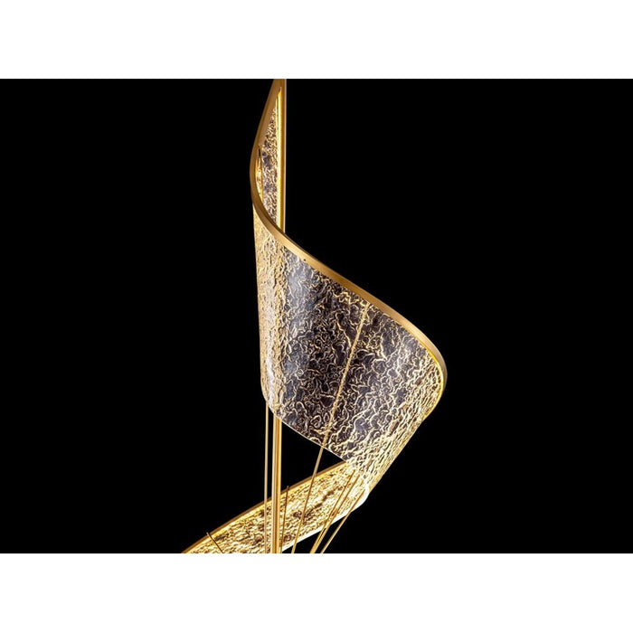 Golden Lighting Aurora LED Large Pendant, Brushed Champagne/No Shade