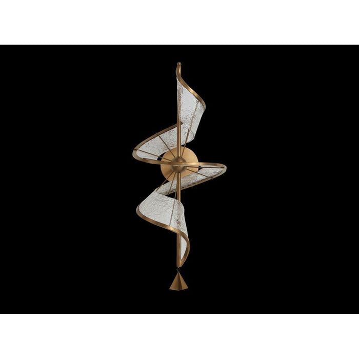 Golden Aurora 1 Light Wall Sconce, Brushed Champagne/No Shade - 1468-WSCBCH