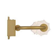 Golden Lighting Geode 32in 5-Light Outdoor Wall Light | Modern Satin Brushed Gold and Fluted Striped Glass | Entryway | Model 1517-OWL5 SBG-FST