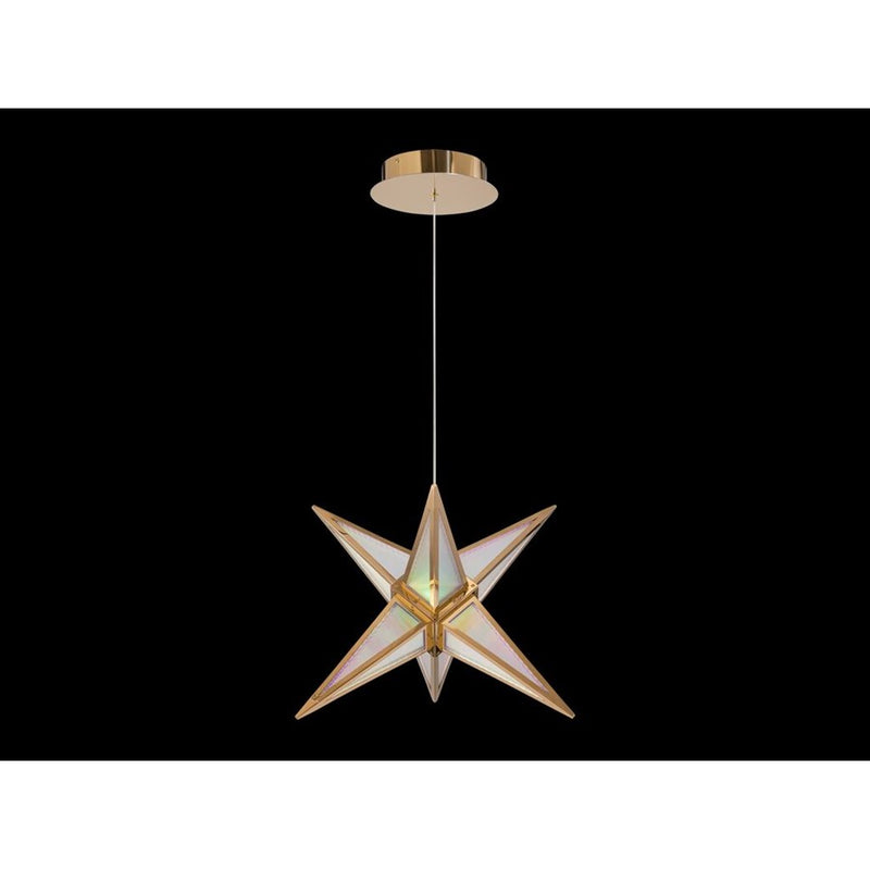 Golden Lighting Spectrum 18" LED Pendant, Rose Gold/No Shade - 1555-18RG