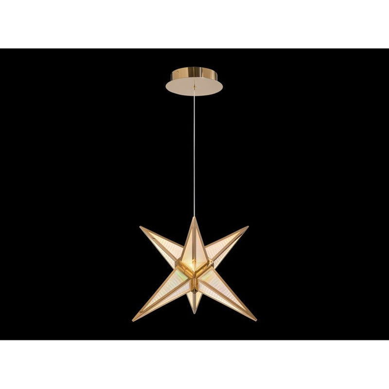 Golden Lighting Spectrum 18" LED Pendant, Rose Gold/No Shade