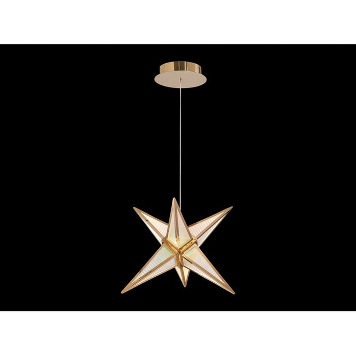 Golden Lighting Spectrum 18" LED Pendant, Rose Gold/No Shade