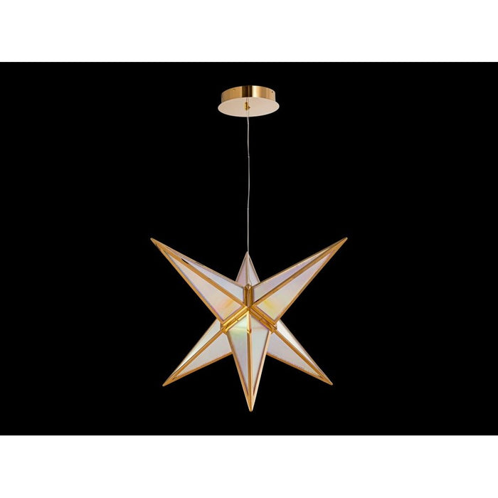 Golden Lighting Spectrum 30" LED Pendant, Rose Gold/No Shade