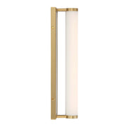 Golden Lighting Stratum 18in 1-Light Vanity Light | Modern Brushed Champagne Brass and Jazz White Marble | Bathroom & Powder | Model 1672-BA18 BCB-JW