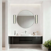 Golden Lighting Stratum 18in 1-Light Vanity Light | Modern Brushed Nickel and Persian Green Marble | Bathroom & Powder Room | Model 1672-BA18 BN-PRG