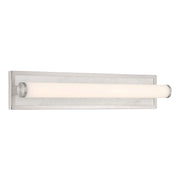 Golden Lighting Stratum 24in LED Vanity Light | Modern Brushed Nickel and Jazz White Marble | Bathroom Vanity | Model 1672-BA24 BN-JW