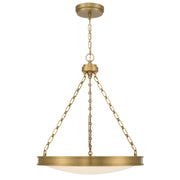 Golden Lighting Cameron 24in LED Pendant | Modern Brushed Champagne Brass and Etched Glass | Kitchen & Dining Room | Model 1700-24 BCB-EG