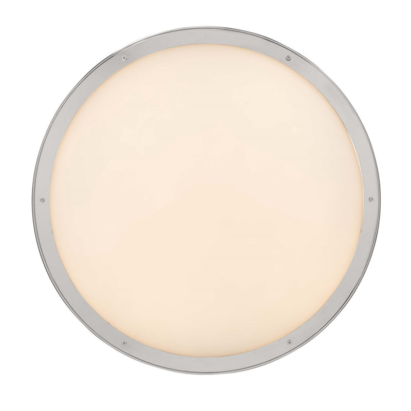 Golden Lighting Cameron 24in Integrated LED Pendant | Modern Polished Nickel and Etched Glass | Kitchen Island & Dining Room | Model 1700-24 PN-EG