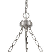 Golden Lighting Cameron 24in Integrated LED Pendant | Modern Polished Nickel and Etched Glass | Kitchen Island & Dining Room | Model 1700-24 PN-EG