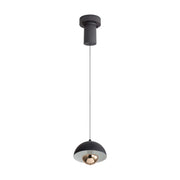 Golden Lighting Vintra 7in 1-Light Pendant | Modern Sand Black and Copper Steel | Kitchen Island & Dining Room | Model 1816-1S SNB-CPR