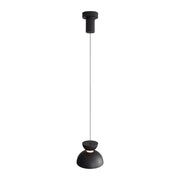 Golden Lighting Vintra 7in 1-Light LED Pendant | Modern Sand Black and Chrome Steel | Kitchen Island & Dining Room | Model 1816-2S SNB-CH
