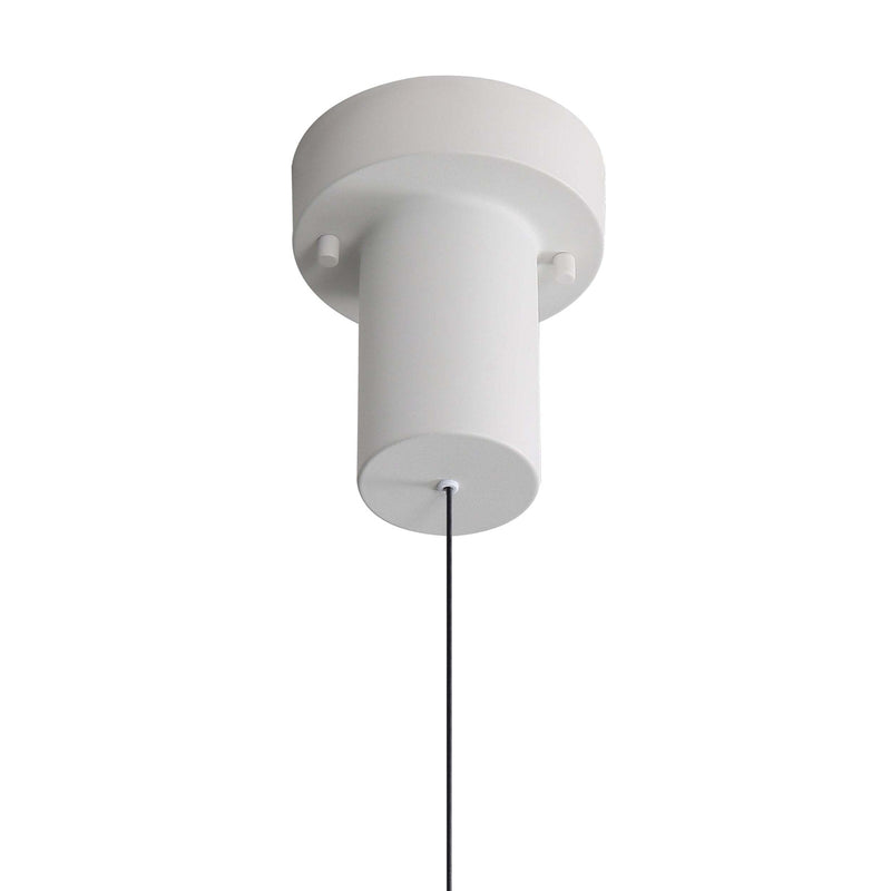 Golden Lighting Vintra 7in 1-Light LED Pendant | Modern Sand White and Chrome Steel | Kitchen Island & Dining Room | Model 1816-2S SNW-CH