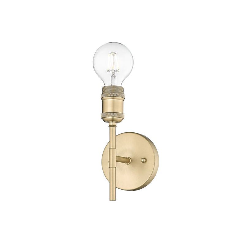 Golden Axel 1-Light Wall Sconce, Brushed Champagne Bronze/No Shade - 1945-1WBCB