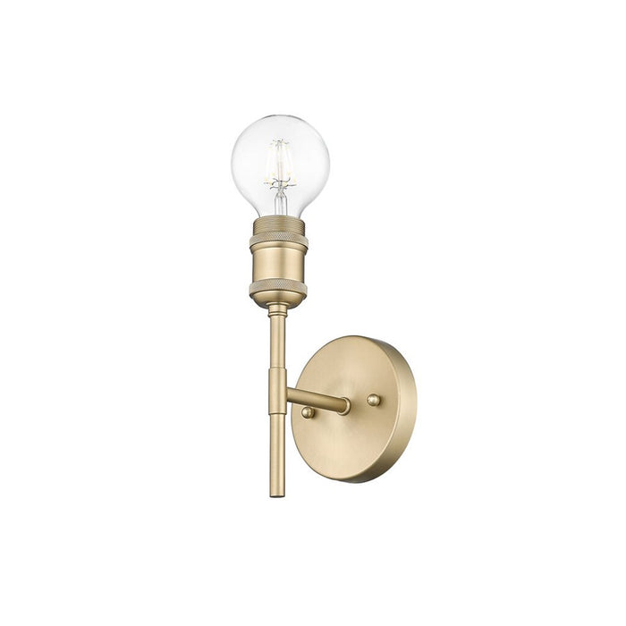 Golden Axel 1-Light Wall Sconce, Brushed Champagne Bronze/No Shade