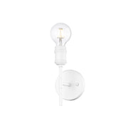 Golden Lighting Axel 1-Light Wall Sconce, Matte White/No Shade - 1945-1WWHT