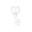 Golden Axel 1-Lt Wall Sconce, Matte White/Clr Glass Globe - 1945-1WWHT-GLOBE-CLR