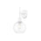 Golden Axel 1-Lt Wall Sconce, Matte White/Clr Glass Globe