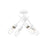 Golden Lighting Axel 4-Light Semi-Flush, Matte White/No Shade