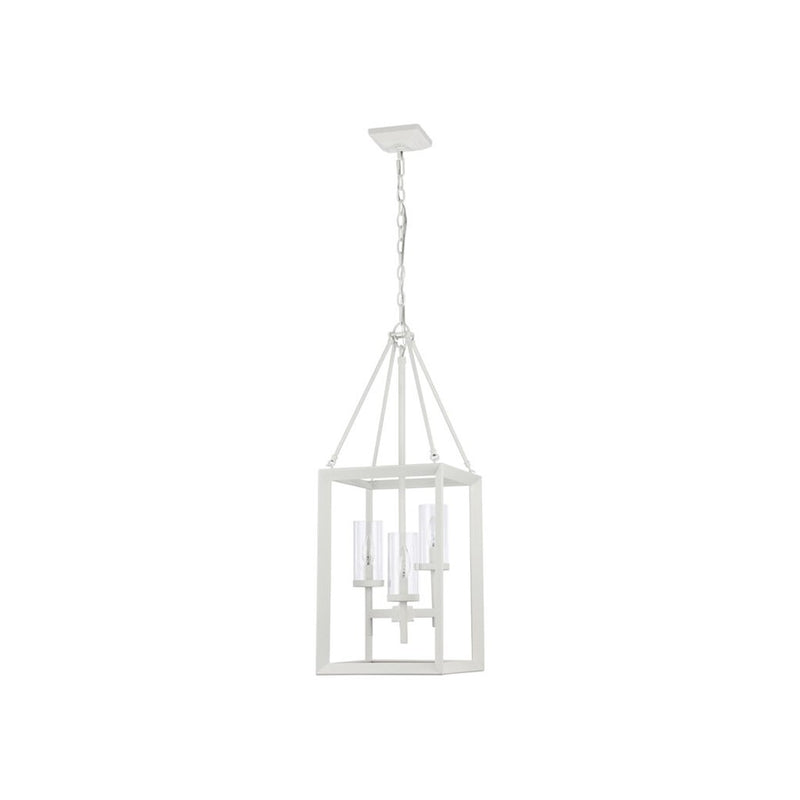 Golden Smyth 3-Light Pendant, Natural White/Clear Glass