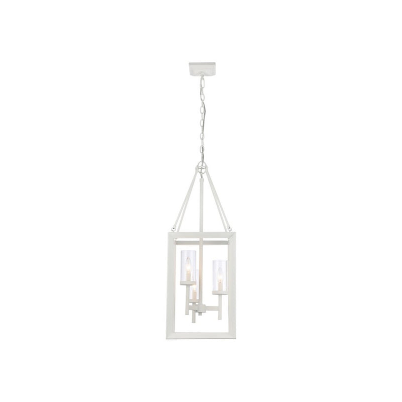 Golden Smyth 3-Light Pendant, Natural White/Clear Glass