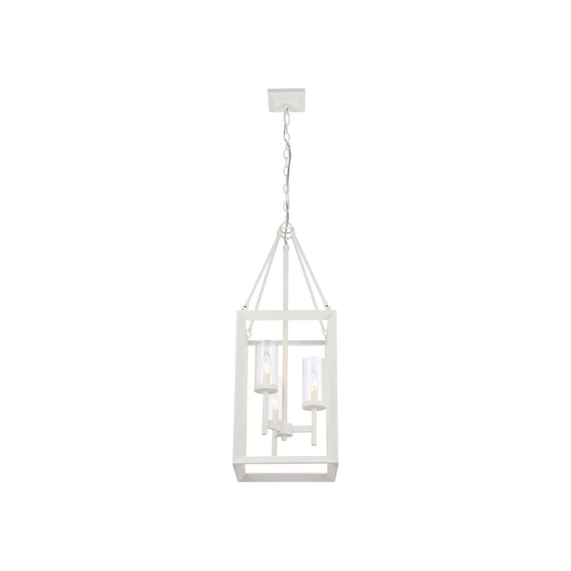 Golden Smyth 3-Light Pendant, Natural White/Clear Glass