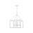 Golden Smyth 4-Light Chandelier, Natural White/Clear Glass