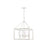 Golden Smyth 4-Light Chandelier, Natural White/Clear Glass