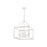 Golden Smyth 4-Light Chandelier, Natural White/Clear Glass