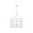 Golden Smyth 4-Light Chandelier, Natural White/Clear Glass
