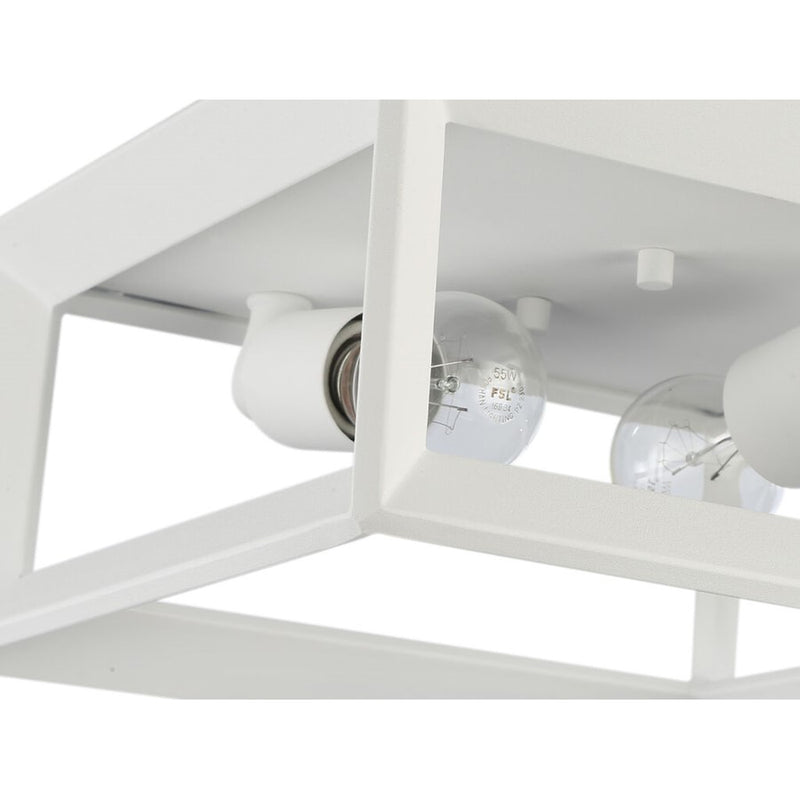 Golden Lighting Smyth 2-Light Flush Mount, Natural White/No Shade