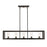 Golden Lighting Smyth Linear Pendant, Matte Black/Clear Glass