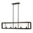 Golden Lighting Smyth Linear Pendant, Matte Black/Clear Glass