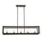 Golden Lighting Smyth Linear Pendant, Matte Black/Clear Glass