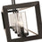 Golden Lighting Smyth Linear Pendant, Matte Black/Clear Glass