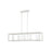 Golden Smyth 5-Light Linear Pendant, Natural White/Clear Glass