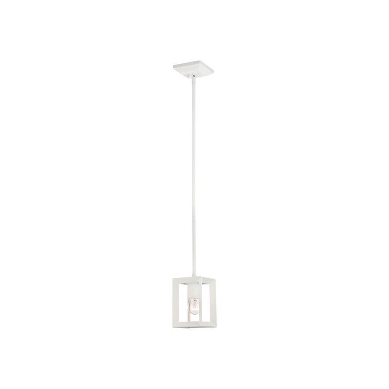 Golden Lighting Smyth 1-Light Mini Pendant, Natural White/No Shade