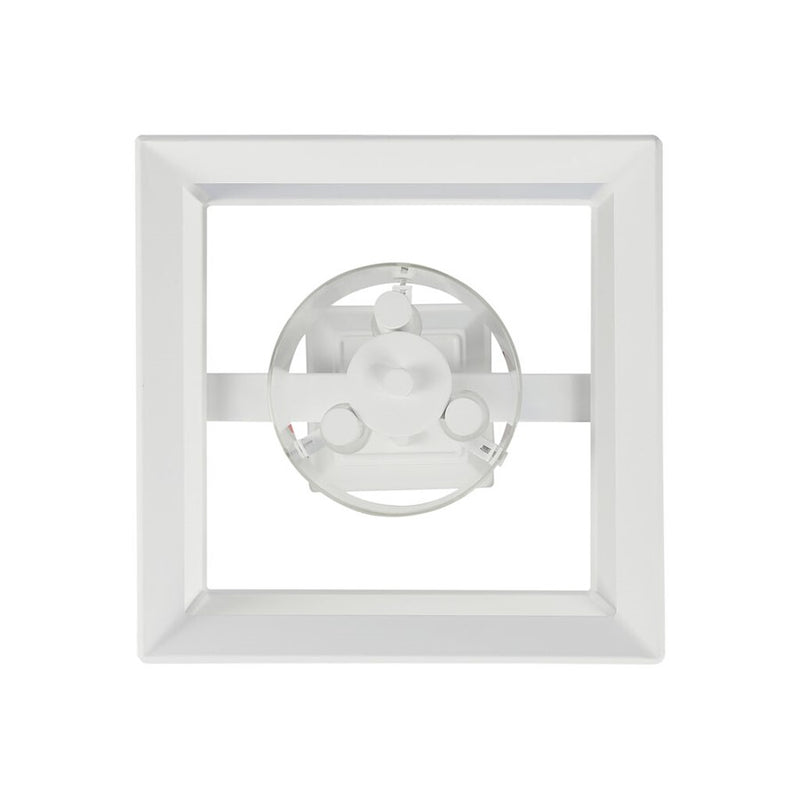 Golden Smyth 3-Lt 12" Semi-Flush, Natural White/Clear Glass