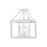 Golden Smyth 3-Light Semi-Flush, Natural White/Clear Glass