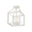 Golden Smyth 3-Light Semi-Flush, Natural White/Clear Glass