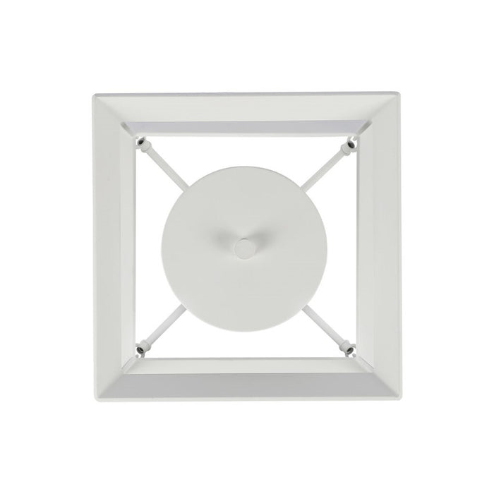 Golden Smyth 3-Light Semi-Flush, Natural White/Clear Glass