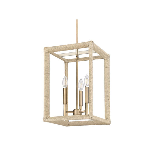 Golden Lighting Kimber 3-Light Pendant, Modern Brass/No Shade - 2075-3PMBS-LNR
