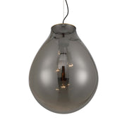 Golden Lighting Drop 19in 3-Light Pendant | Modern Brushed Champagne Brass and Smoke Plated Glass | Kitchen Island & Dining | Model 2088-20P BCB-SMP