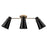 Golden Lighting Reeva Semi Flush Mount, Brass