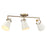 Golden Lighting Reeva Semi Flush Mount, Brass