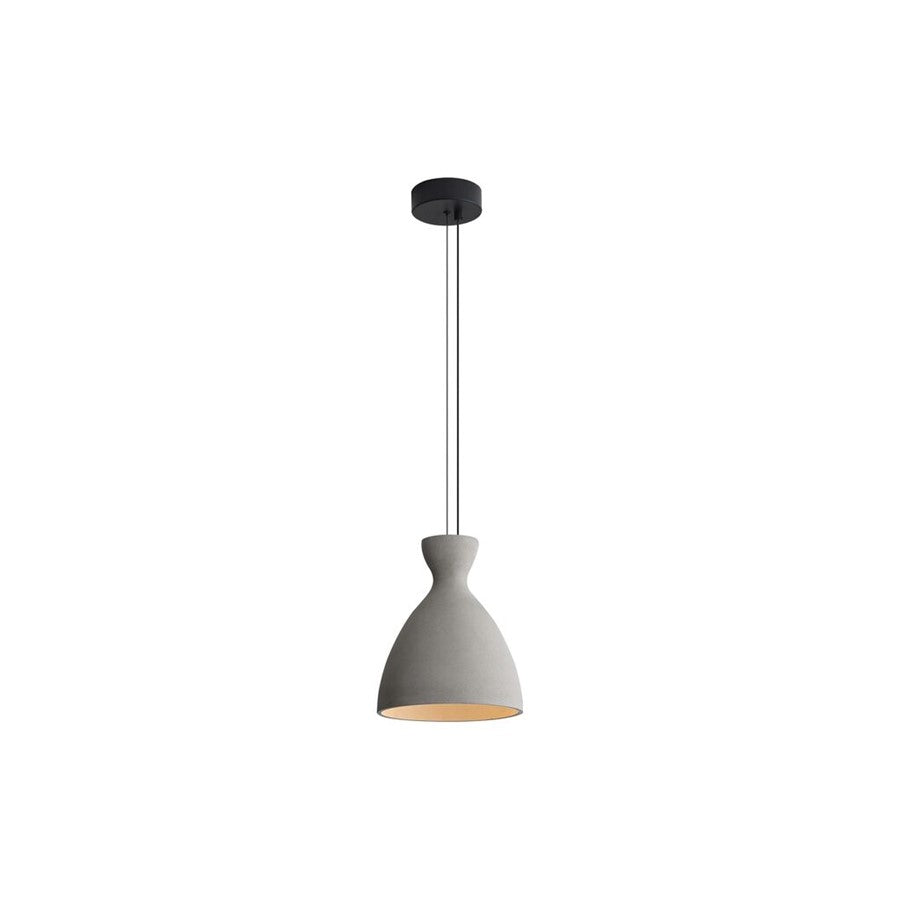 Golden Lighting Aethera 10" LED Pendant, Grey Cement/Grey Cement - 2173-10GCT