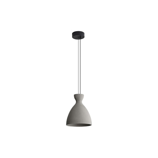 Golden Lighting Aethera 10" LED Pendant, Grey Cement/Grey Cement