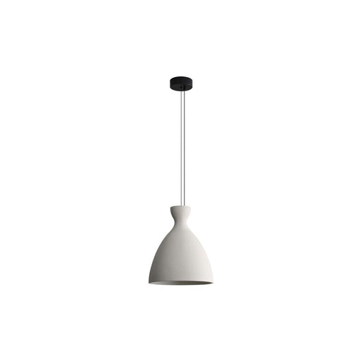 Golden Aethera 14" LED Pendant, White Sandstone Cement - 2173-14WCT